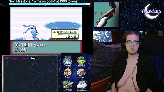 Snapshot of CryptidIndrid chatting on December 21, 9:47 pm CryptidIndrid online show from December 21, 9:47 pm