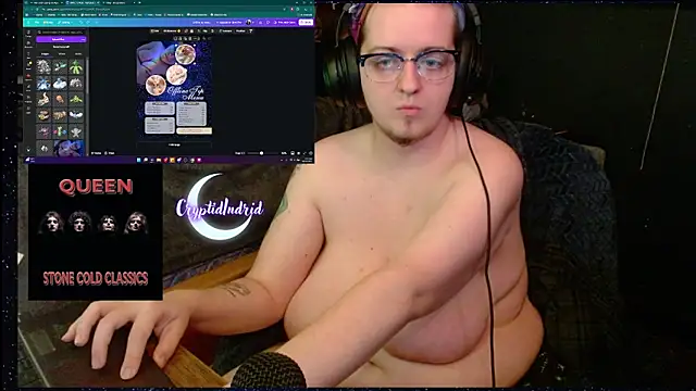 Snapshot of CryptidIndrid chatting on December 23, 2:13 am CryptidIndrid online show from December 23, 2:13 am