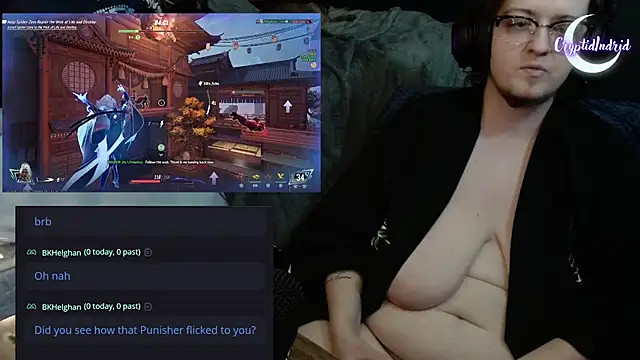 Snapshot of CryptidIndrid chatting on January 1, 2:51 am CryptidIndrid online show from January 1, 2:51 am