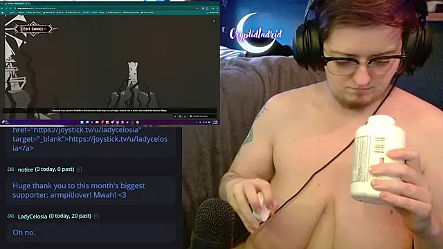 Snapshot of CryptidIndrid chatting on January 1, 10:24 pm CryptidIndrid online show from January 1, 10:24 pm