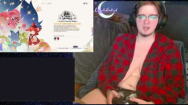 Snapshot of CryptidIndrid chatting on January 15, 11:40 pm CryptidIndrid online show from January 15, 11:40 pm