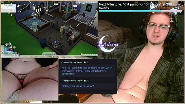 Snapshot of CryptidIndrid chatting on February 3, 8:35 am CryptidIndrid online show from February 3, 8:35 am