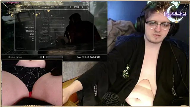 Snapshot of CryptidIndrid chatting on March 15, 2:46 am CryptidIndrid online show from March 15, 2:46 am