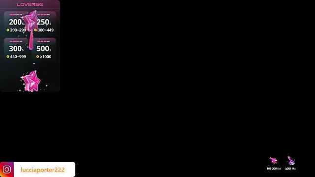 Snapshot of LucciaPorter chatting on December 18, 11:40 pm LucciaPorter online show from December 18, 11:40 pm