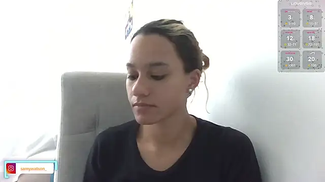 Snapshot of SamanthaWatson chatting on October 14, 8:31 pm SamanthaWatson online show from October 14, 8:31 pm