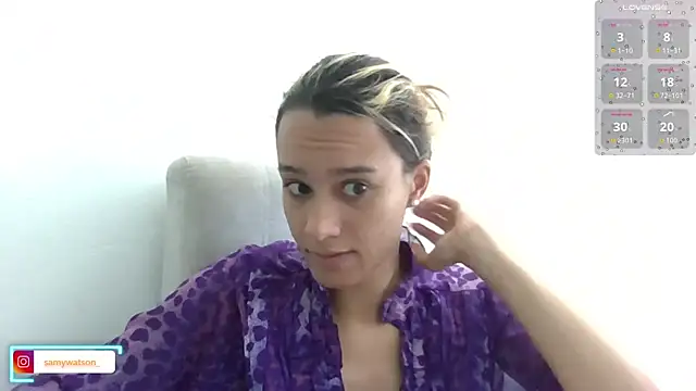 Snapshot of SamanthaWatson chatting on October 15, 7:14 pm SamanthaWatson online show from October 15, 7:14 pm
