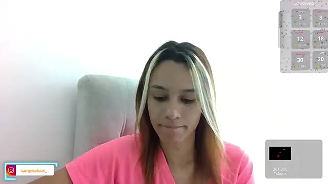 Snapshot of SamanthaWatson chatting on October 17, 6:32 pm SamanthaWatson online show from October 17, 6:32 pm