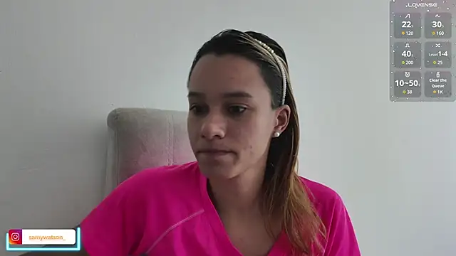 Snapshot of SamanthaWatson chatting on October 25, 6:46 pm SamanthaWatson online show from October 25, 6:46 pm