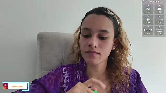 Snapshot of SamanthaWatson chatting on October 30, 5:57 pm SamanthaWatson online show from October 30, 5:57 pm