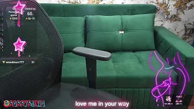 Snapshot of sassysonia chatting on February 26, 9:42 am sassysonia online show from February 26, 9:42 am