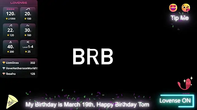 Tom blunt96 online show from March 20, 10:10 am