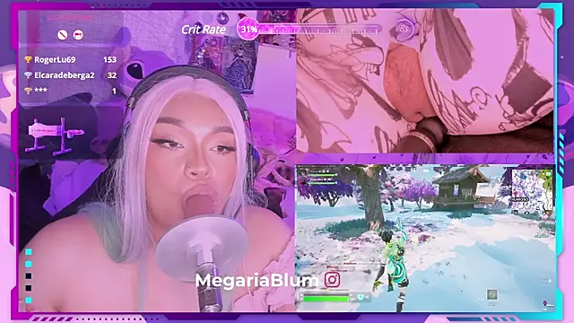 Snapshot of MegariaB chatting on December 20, 7:22 am MegariaB online show from December 20, 7:22 am