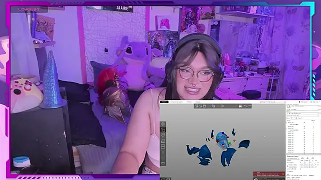 Snapshot of MegariaB chatting on February 1, 3:52 am MegariaB online show from February 1, 3:52 am