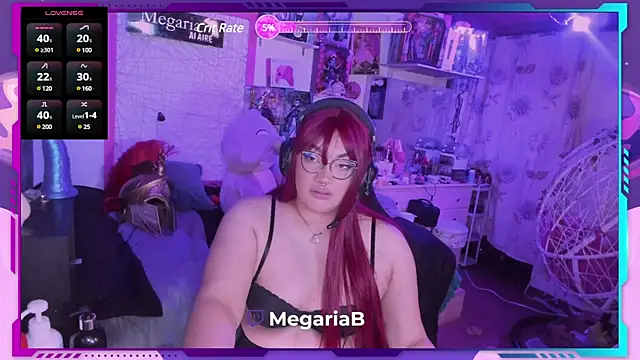 Snapshot of MegariaB chatting on February 2, 4:26 am MegariaB online show from February 2, 4:26 am