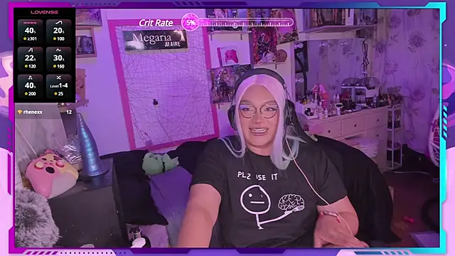 Snapshot of MegariaB chatting on February 7, 4:27 am MegariaB online show from February 7, 4:27 am