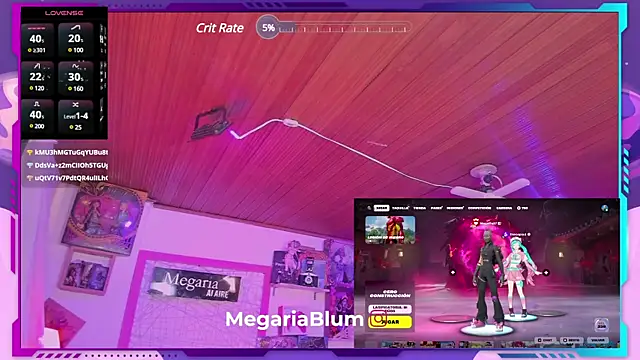 Snapshot of MegariaB chatting on February 18, 7:54 am MegariaB online show from February 18, 7:54 am