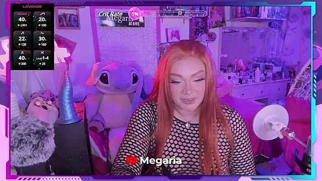 Snapshot of MegariaB chatting on February 20, 4:39 am MegariaB online show from February 20, 4:39 am