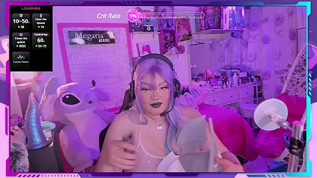 Snapshot of MegariaB chatting on February 22, 4:51 am MegariaB online show from February 22, 4:51 am