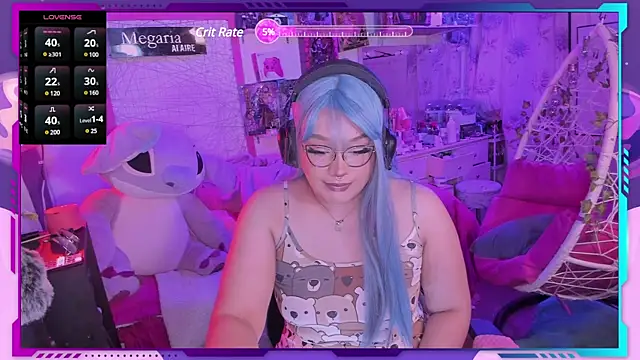 Snapshot of MegariaB chatting on February 25, 4:35 am MegariaB online show from February 25, 4:35 am