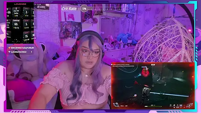 Snapshot of MegariaB chatting on February 27, 7:44 am MegariaB online show from February 27, 7:44 am