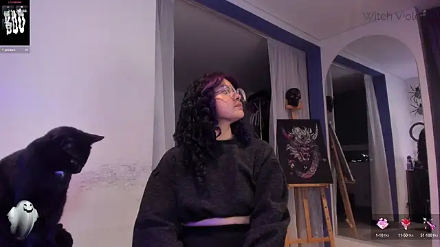 witchviolet online show from February 26, 1:43 am