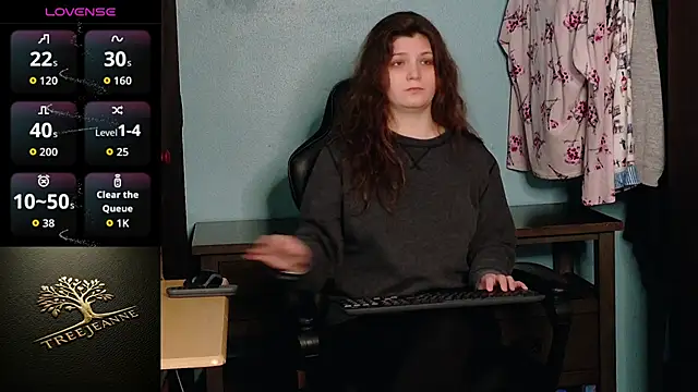 Snapshot of TreeJeanne chatting on February 21, 9:38 pm TreeJeanne online show from February 21, 9:38 pm