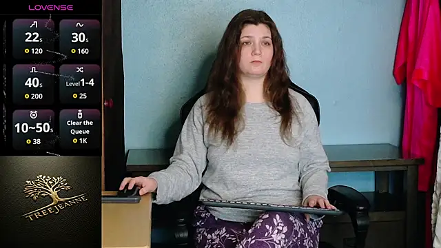 Snapshot of TreeJeanne chatting on March 15, 3:01 am TreeJeanne online show from March 15, 3:01 am