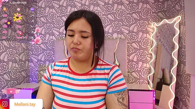 Snapshot of Mellani_tay chatting on February 7, 6:24 am Mellani tay online show from February 7, 6:24 am