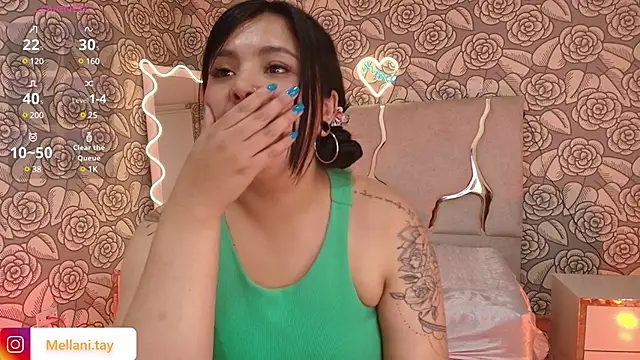 Snapshot of Mellani_tay chatting on March 5, 6:23 am Mellani tay online show from March 5, 6:23 am