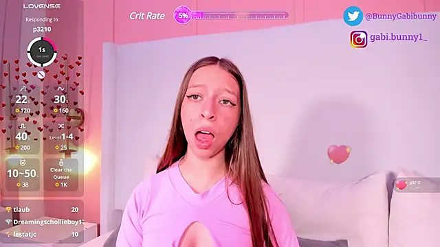 gabi bunny online show from February 24, 8:36 pm