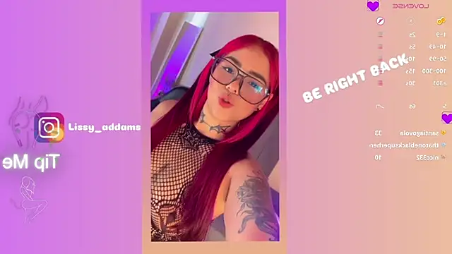 Snapshot of Lissy__Addams chatting on February 1, 10:34 pm Lissy Addams online show from February 1, 10:34 pm