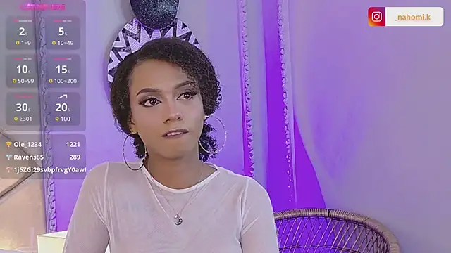 Snapshot of Nahomi_King chatting on January 25, 7:39 pm Nahomi King online show from January 25, 7:39 pm