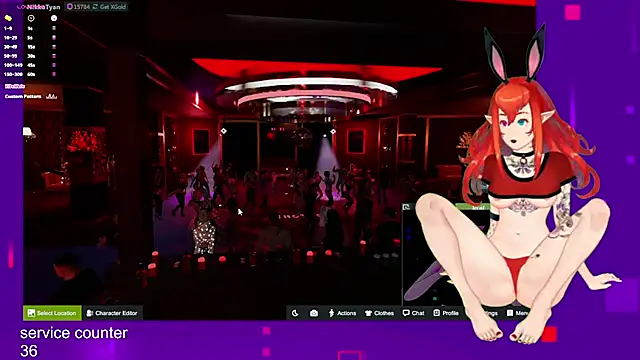 Snapshot of NikkoTyan chatting on October 25, 7:05 am NikkoTyan online show from October 25, 7:05 am