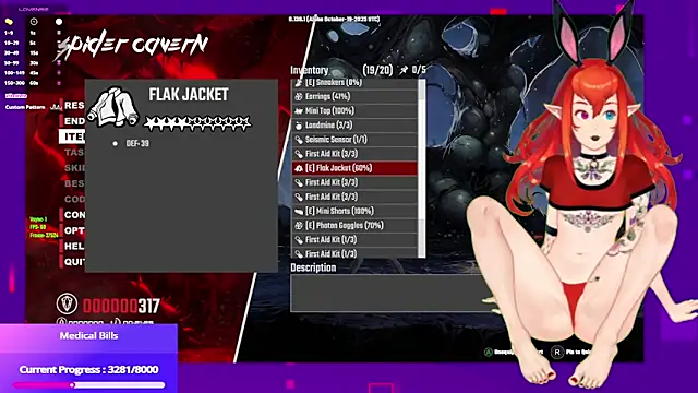 Snapshot of NikkoTyan chatting on December 3, 10:24 am NikkoTyan online show from December 3, 10:24 am