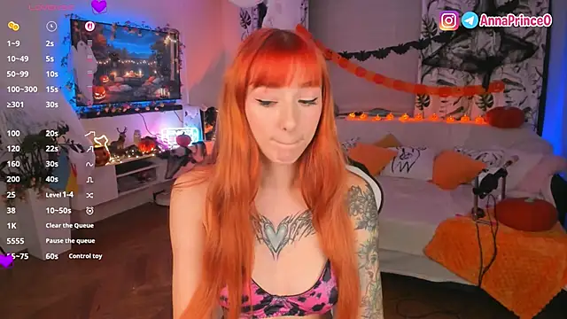 Anna Prince online show from October 13, 3:50 am