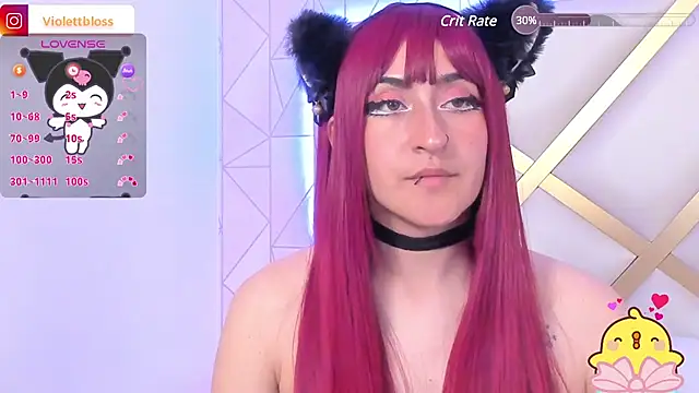 Snapshot of Violettbloss chatting on December 5, 5:37 am Violettbloss online show from December 5, 5:37 am