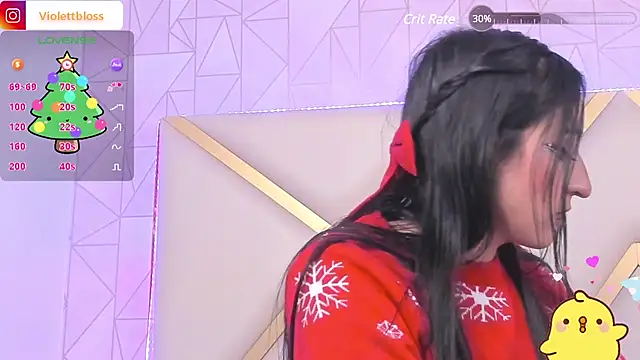 Snapshot of Violettbloss chatting on December 14, 5:51 am Violettbloss online show from December 14, 5:51 am