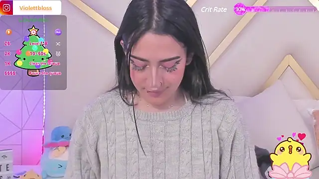 Snapshot of Violettbloss chatting on December 18, 10:35 pm Violettbloss online show from December 18, 10:35 pm