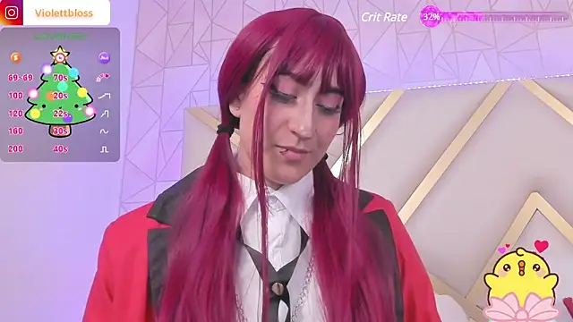 Snapshot of Violettbloss chatting on December 24, 5:16 am Violettbloss online show from December 24, 5:16 am