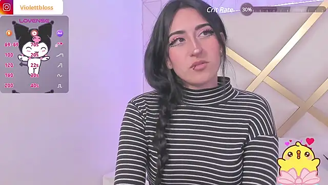 Snapshot of Violettbloss chatting on December 27, 1:22 am Violettbloss online show from December 27, 1:22 am