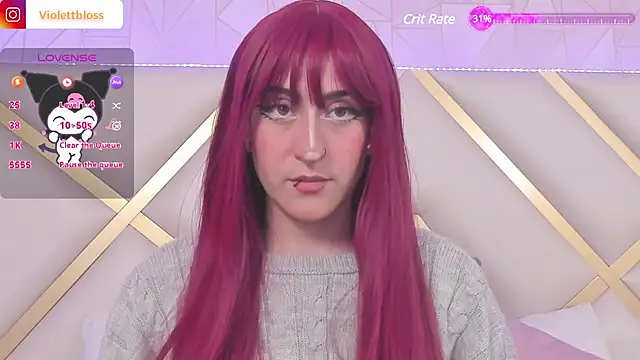 Snapshot of Violettbloss chatting on January 10, 10:25 pm Violettbloss online show from January 10, 10:25 pm