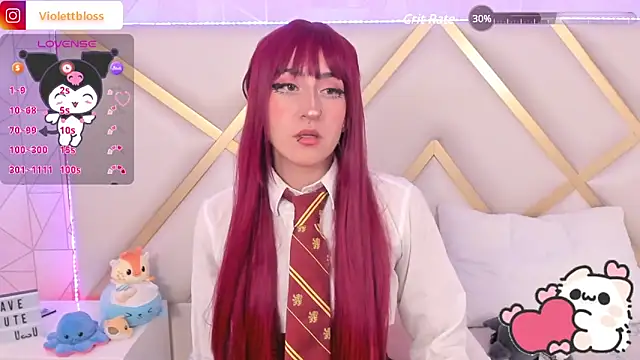 Snapshot of Violettbloss chatting on January 15, 12:30 am Violettbloss online show from January 15, 12:30 am
