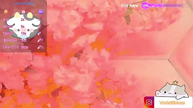 Snapshot of Violettbloss chatting on September 10, 3:28 am Violettbloss online show from September 10, 3:28 am