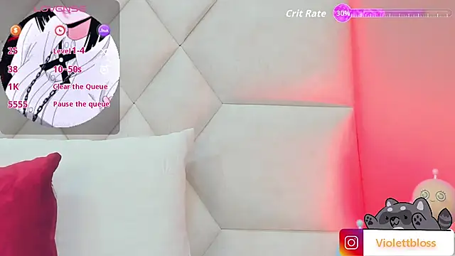 Snapshot of Violettbloss chatting on September 20, 3:07 am Violettbloss online show from September 20, 3:07 am