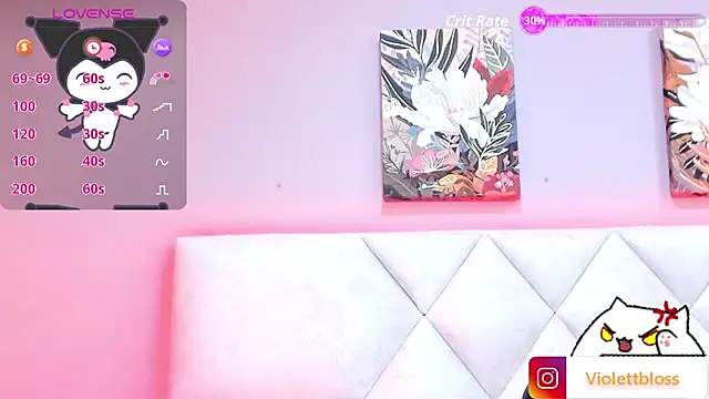 Snapshot of Violettbloss chatting on September 23, 3:31 am Violettbloss online show from September 23, 3:31 am