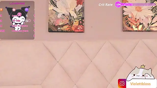 Snapshot of Violettbloss chatting on October 24, 3:58 am Violettbloss online show from October 24, 3:58 am