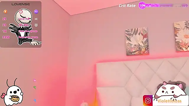 Snapshot of Violettbloss chatting on November 1, 3:08 am Violettbloss online show from November 1, 3:08 am