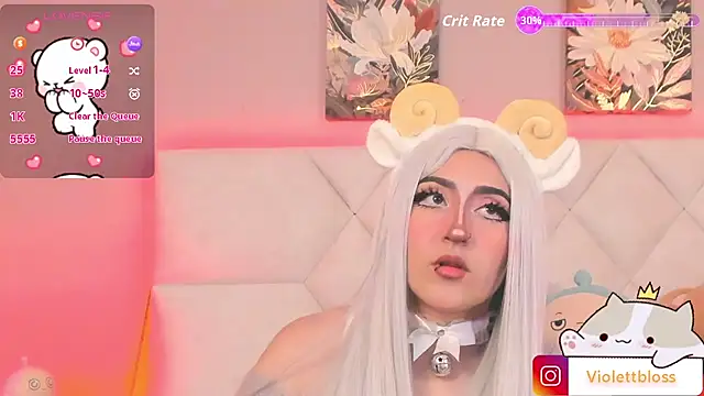 Snapshot of Violettbloss chatting on November 11, 3:28 am Violettbloss online show from November 11, 3:28 am