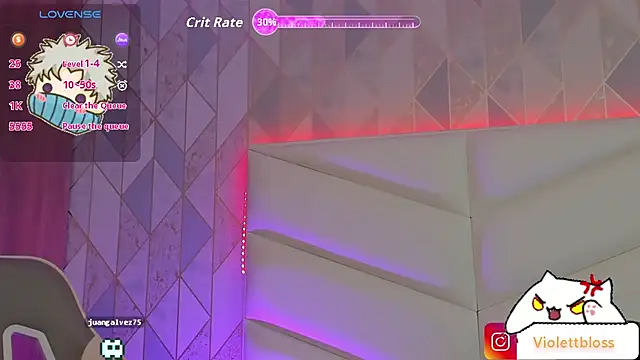 Snapshot of Violettbloss chatting on February 4, 3:56 am Violettbloss online show from February 4, 3:56 am