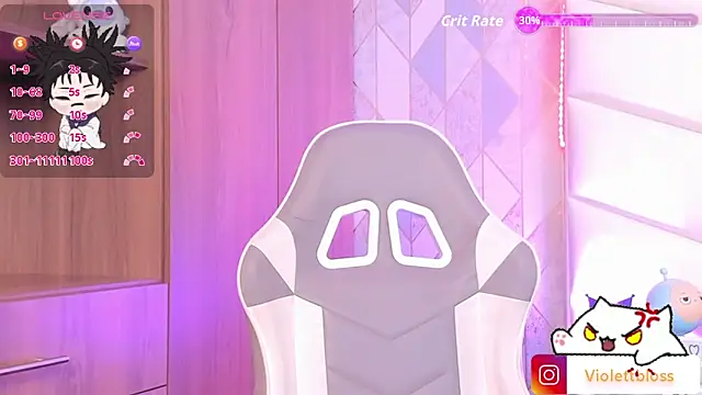 Snapshot of Violettbloss chatting on February 5, 3:33 am Violettbloss online show from February 5, 3:33 am